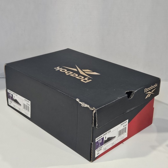 Reebok Court CLN Men's Tennis Shoes/Green-White / Size 10/New With Imperfect Box - Picture 10 of 13